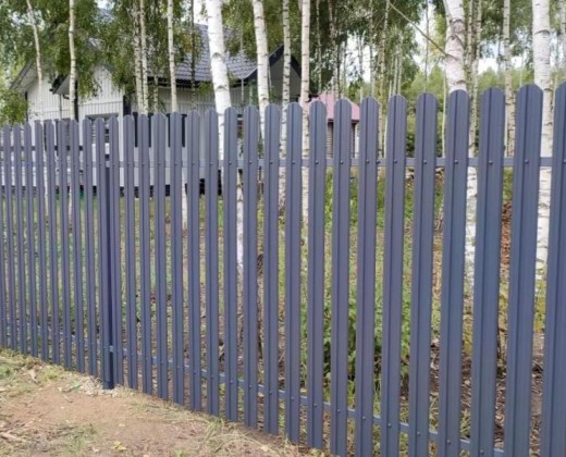 Двусторонний евроштакетник Finfold Стандарт с зазором 6 см